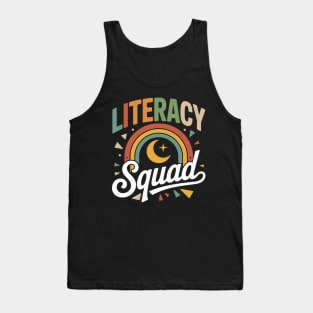 Literacy Squad Reading Teacher Interventionist Specialist Tank Top